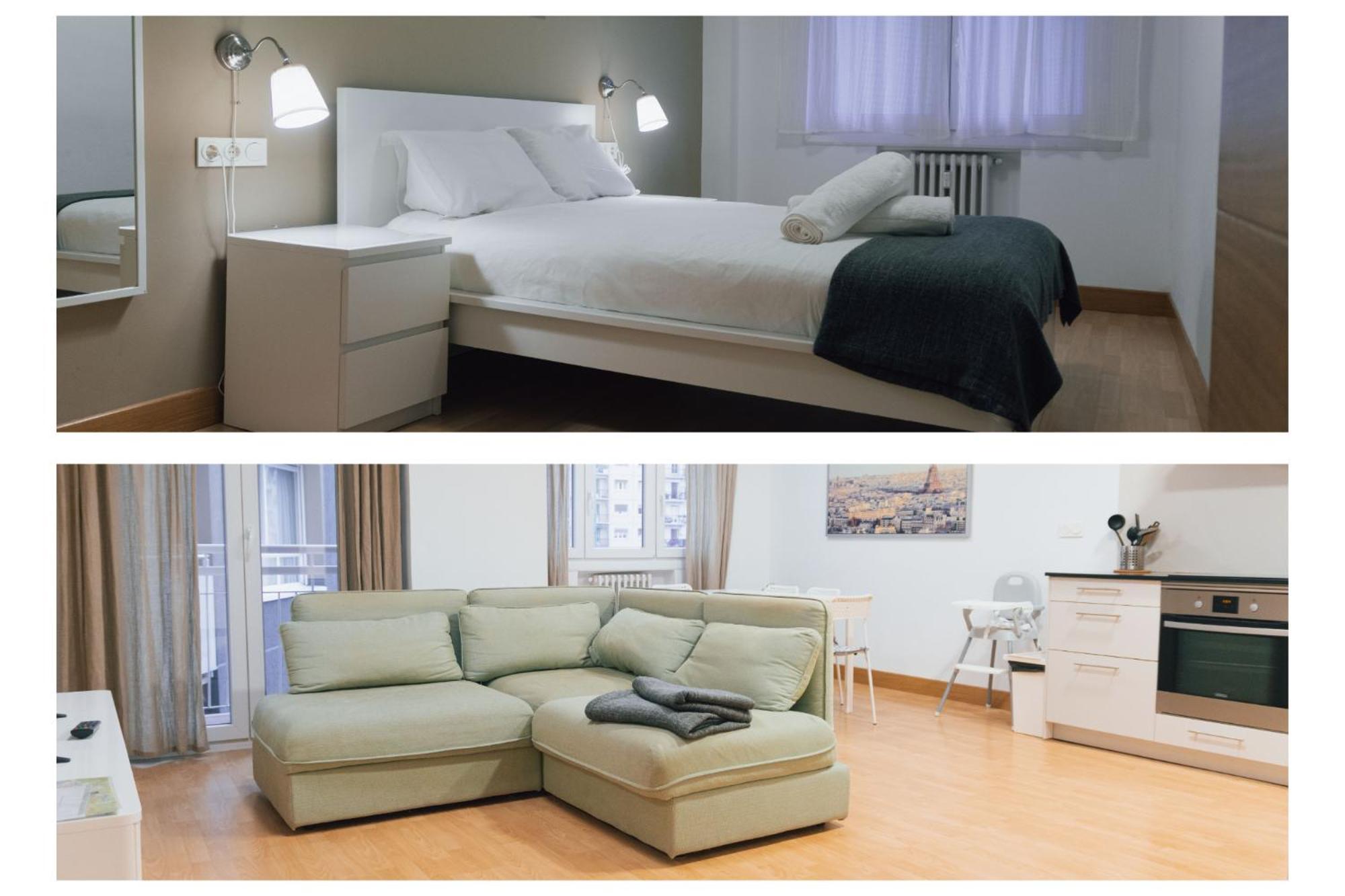 Apartamento Familiar Reformado En Amara, Estadio Anoeta, Donostia-圣塞瓦斯蒂安 外观 照片